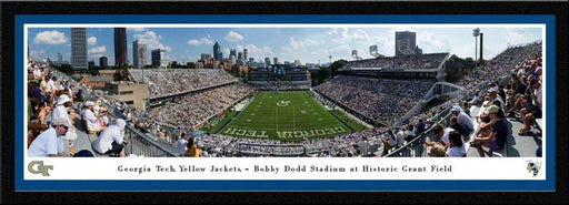 Georgia Tech Yellow Jackets Football Panoramic Poster - Bobby Dodd Stadium at Grant Field Picture  Select Frame