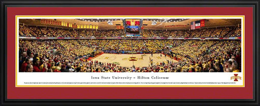 Iowa State Cyclones Panorama - Hilton Coliseum Panoramic Picture  Deluxe Frame