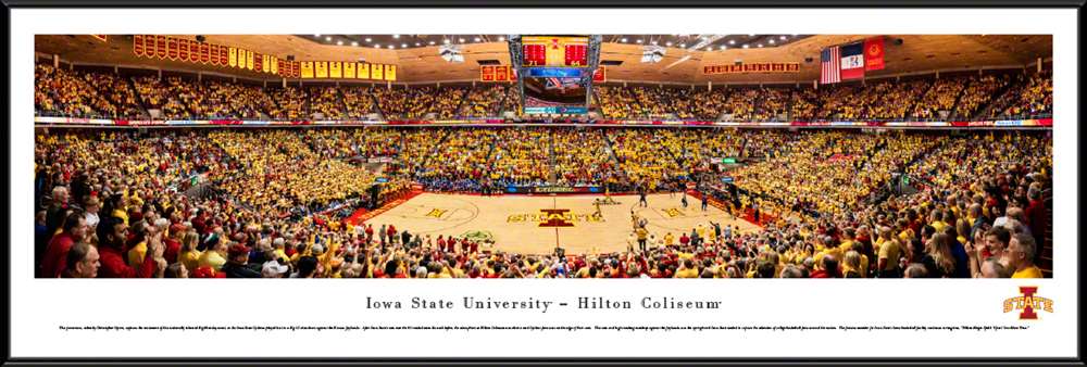 Iowa State Cyclones Panorama - Hilton Coliseum Panoramic Picture  Standard Frame