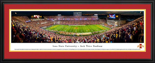 Iowa State Cyclones Football Panoramic Picture - Jack Trice Stadium  Deluxe Frame