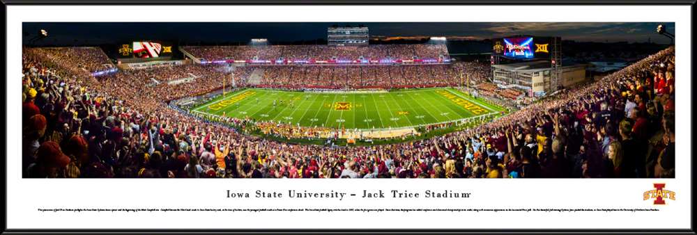 Iowa State Cyclones Football Panoramic Picture - Jack Trice Stadium  Standard Frame