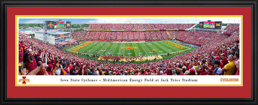 Iowa State Cyclones Football Panoramic Poster - Jack Trice Stadium  Deluxe Frame