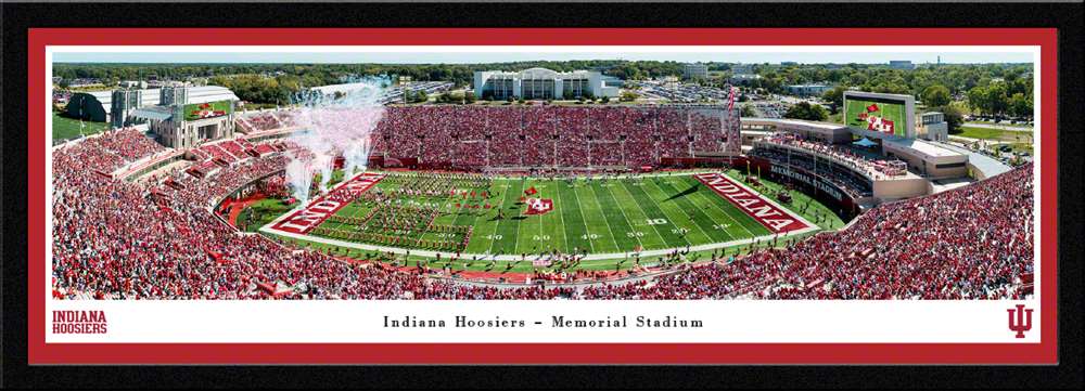Indiana Hoosiers Football Panoramic Poster - Memorial Stadium Picture  Select Frame