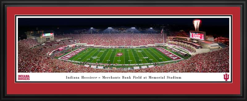 Indiana Hoosiers Memorial Stadium Panoramic Picture Deluxe Frame - 44" X 18"
