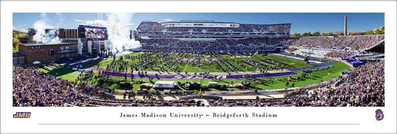 James Madison Dukes Bridgeforth Stadium Panoramic Picture Unframed - 40" x 13 1/2"