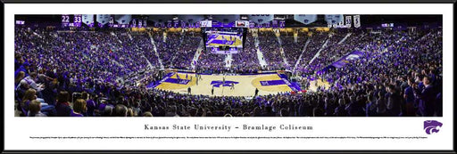 Kansas State Wildcats Basketball Panoramic - Bramlage Coliseum  Standard Frame