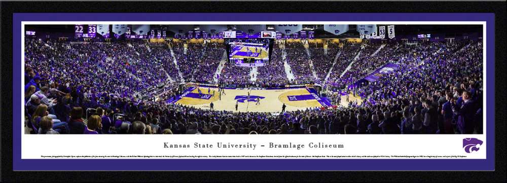 Kansas State Wildcats Basketball Panoramic - Bramlage Coliseum  Select Frame