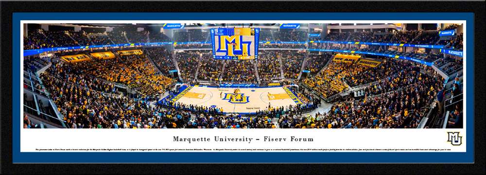 Marquette Golden Eagles Basketball Panoramic Poster  Select Frame