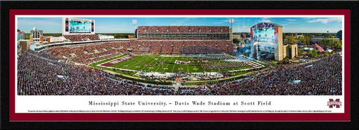 Mississippi State Bulldogs Football Panoramic - Davis Wade Stadium Panorama  Select Frame