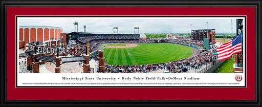 Mississippi State Bulldogs Baseball Poster - Dudy Noble Field Panorama  Deluxe Frame