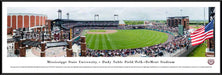 Mississippi State Bulldogs Baseball Poster - Dudy Noble Field Panorama  Standard Frame
