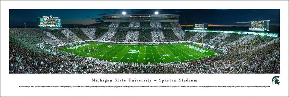 Michigan State Spartans Panoramic Picture - Spartan Stadium  Unframed