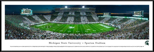Michigan State Spartans Panoramic Picture - Spartan Stadium  Standard Frame