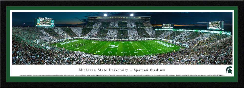 Michigan State Spartans Panoramic Picture - Spartan Stadium  Select Frame