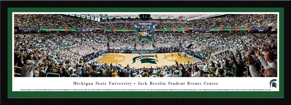 Michigan State Spartans Basketball Panorama - Breslin Student Events Center  Select Frame