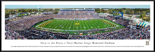 Navy Midshipmen Football Panoramic Picture - Navy-Marine Corps Memorial Stadium  Standard Frame