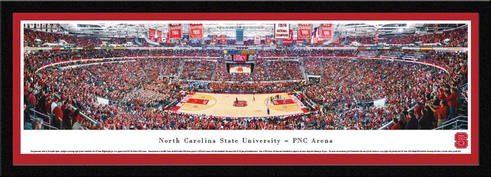 North Carolina State Wolfpack Panoramic - PNC Arena Picture - Basketball  Select Frame