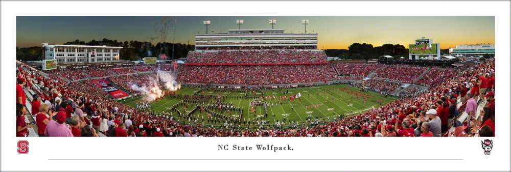 North Carolina State Wolfpack Football Panoramic Fan Cave Decor - Carter-Finley Stadium Picture  Unframed