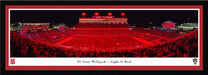 North Carolina State Wolfpack Football Panoramic Picture - "Light It Red" Carter-Finley Stadium Fan Cave Decor  Select Frame