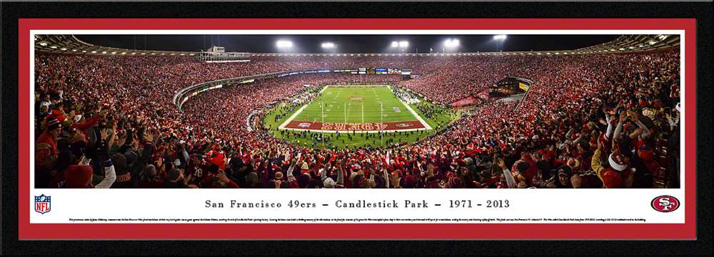 San Francisco 49ers Panoramic - Candlestick Park Panoramic  Select Frame