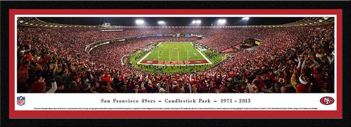 San Francisco 49ers Panoramic - Candlestick Park Panoramic  Select Frame