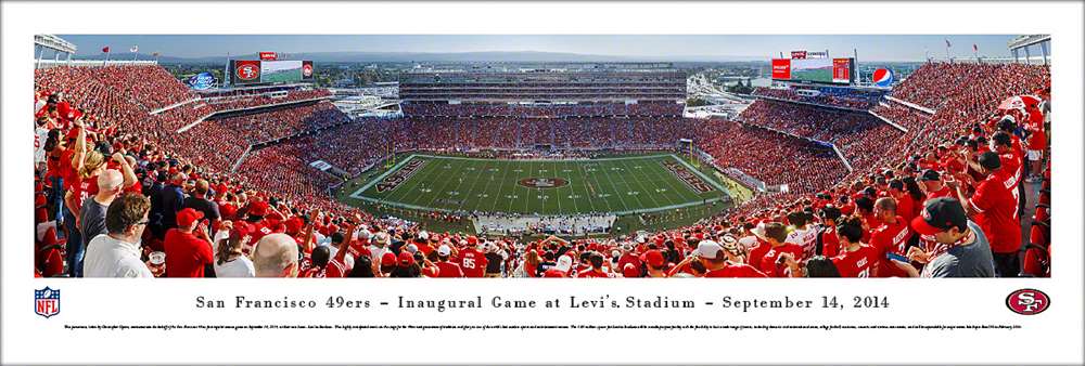 San Francisco 49ers Panoramic - Levi's Stadium Picture  Unframed