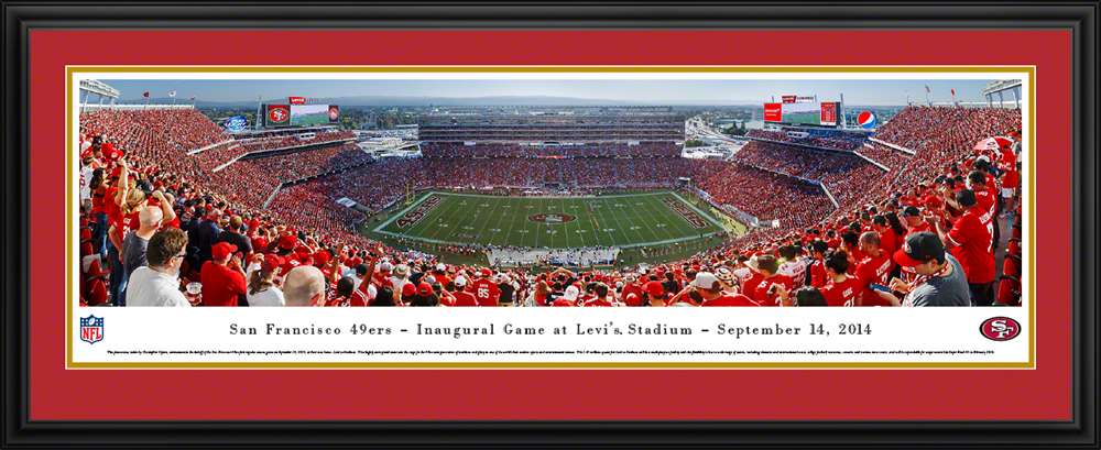 San Francisco 49ers Panoramic - Levi's Stadium Picture  Deluxe Frame
