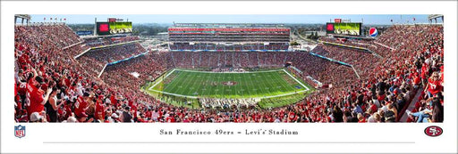 San Francisco 49ers Panoramic Poster - Levi's Stadium Picture 50 Yard  Unframed
