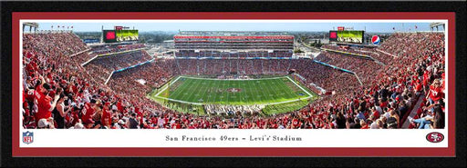 San Francisco 49ers Panoramic Poster - Levi's Stadium Picture 50 Yard  Select Frame
