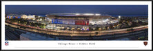 Soldier Field Panoramic Picture - Chicago Bears NFL Fan Cave Decor  Standard Frame