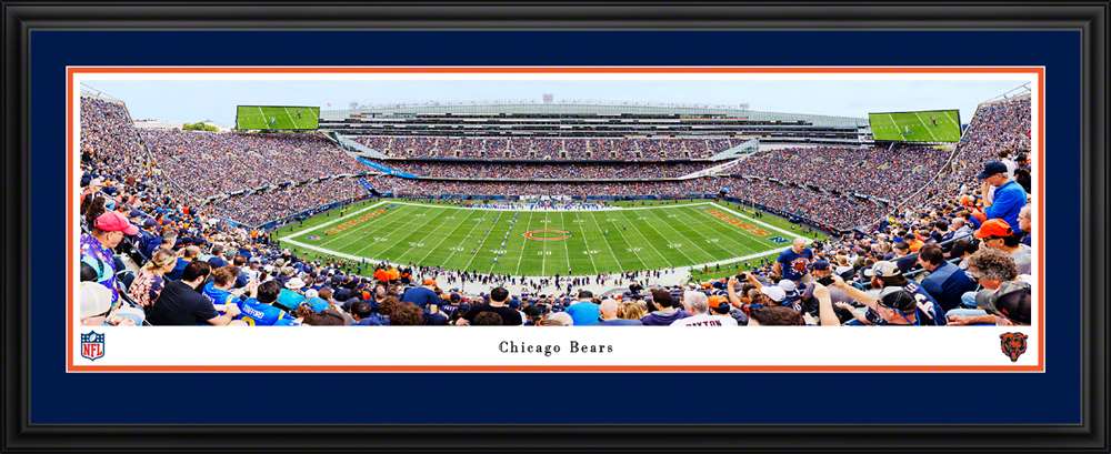 Chicago Bears - Soldier Field Panorama Print - Deluxe Frame