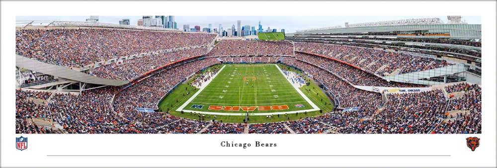 Chicago Bears - Soldier Field - Skyline Panorama Print