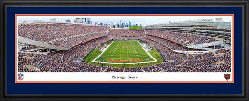 Chicago Bears - Soldier Field - Skyline Panorama Print - Deluxe Frame