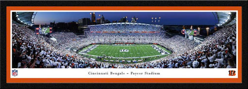 Cincinnati Bengals 50 Yd Panoramic Picture - Paycor Stadium NFL Fan Cave Decor  Select Frame