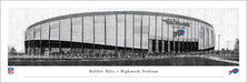 Buffalo Bill Highmark Stadium "Line Art" – Unframed