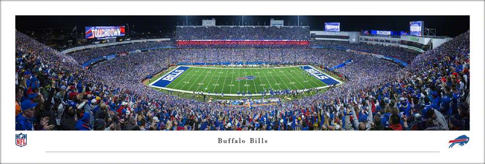 Buffalo Bills Panoramic Picture - Highmark Stadium NFL Fan Cave Decor  Unframed