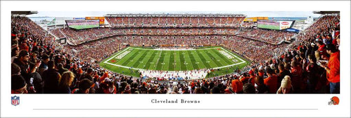 Cleveland Browns Panoramic Poster - FirstEnergy Stadium NFL Fan Cave Decor  Unframed