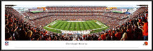 Cleveland Browns Panoramic Poster - FirstEnergy Stadium NFL Fan Cave Decor  Standard Frame