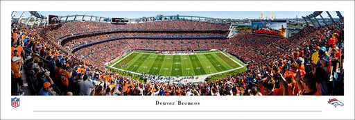 Denver Broncos at Empower Field at Mile High Stadium Panoramic Picture - NFL Fan Cave Decor  Unframed