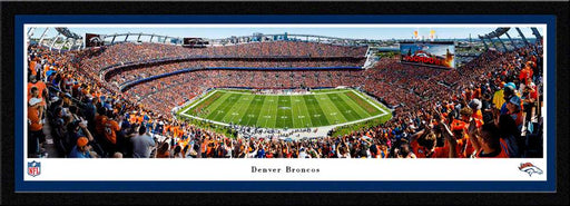 Denver Broncos at Empower Field at Mile High Stadium Panoramic Picture - NFL Fan Cave Decor  Select Frame