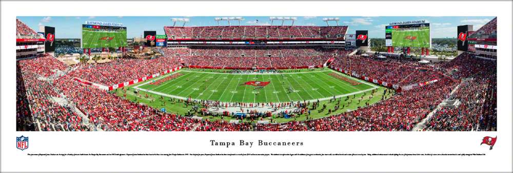 Tampa Bay Buccaneers Panorama - Raymond James Stadium Picture  Unframed