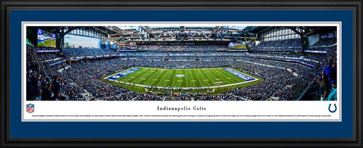Indianapolis Colts Panoramic Picture - Lucas Oil Stadium Panorama  Deluxe Frame
