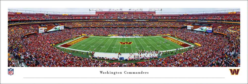 Washington Commanders Panoramic Picture - FedEx Field NFL Fan Cave Decor  Unframed