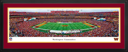 Washington Commanders Panoramic Picture - FedEx Field NFL Fan Cave Decor  Deluxe Frame