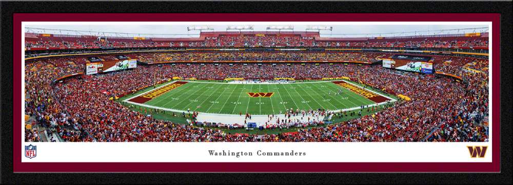Washington Commanders Panoramic Picture - FedEx Field NFL Fan Cave Decor  Select Frame