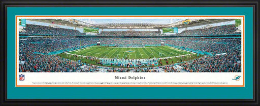 Miami Dolphins Panoramic Picture - Hard Rock Stadium  Deluxe Frame