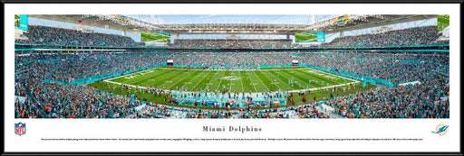 Miami Dolphins Panoramic Picture - Hard Rock Stadium  Standard Frame