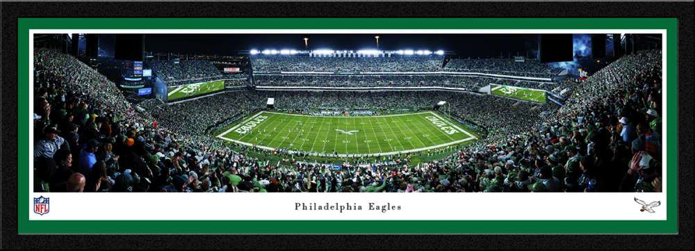 Philadelphia Eagles Throwback Game Panoramic Picture - NFL Lincoln Financial Field Fan Cave Decor  Select Frame