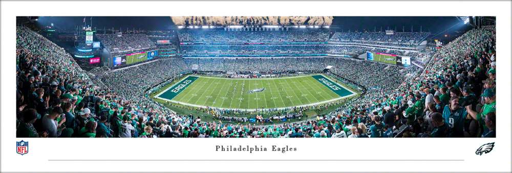 Philadelphia Eagles - Night Game Panorama Print