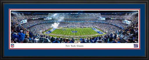 New York Giants Panoramic Picture - MetLife Stadium NFL Fan Cave Decor  Deluxe Frame
